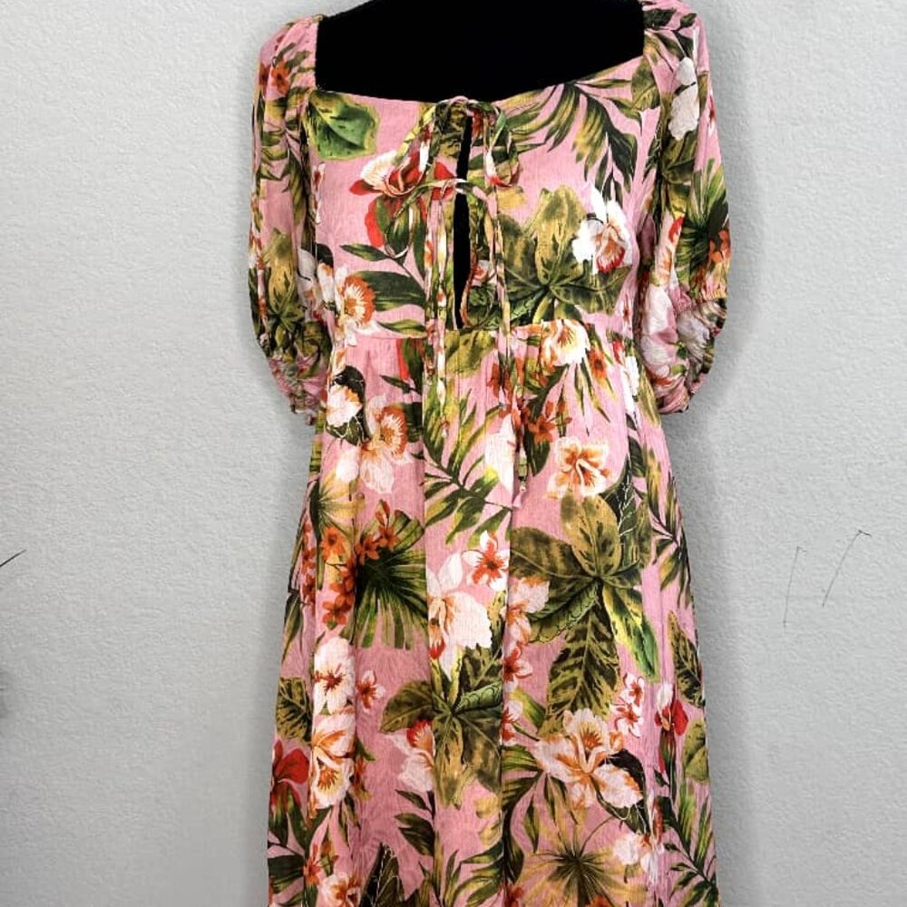Elegant Floral A-Line Gown